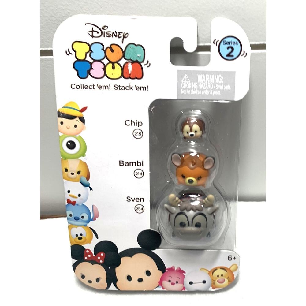 Disney Tsum Tsum Series 2 - Sven (254), Bambi (214), Chip (219)